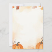 リトルブーベイビーシャワーの感謝の品 招待状 (裏面)