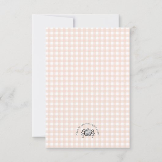 リトルブーベビーハロウィンスパイダーズサンキューカード サンキューカード (裏面)