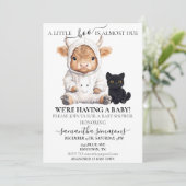 リトルブー幽霊ハロウィンハイランドカウズベビー 招待状 (スタンド正面)