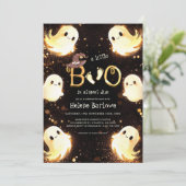 リトルブー幽霊ハロウィーンベイビーシャワー 招待状 (スタンド正面)