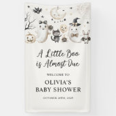 リトルブー幽霊ハロウィーンベビーシャワーウェルカム 横断幕 (縦)