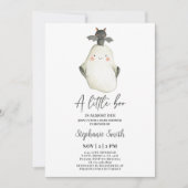 リトルブー幽霊ハロウィーンベビーシャワー招待状 招待状 (正面)