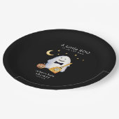 リトルブー幽霊ホラウィーンベビーシャワー ペーパープレート (アングル)