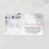 リトルブー幽霊ボーイベビーシャワーブズベビー エンクロージャーカード (正面)