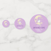 リトルブー幽霊ムーンかわいい不気味ワンハロウィーン コンフェッティ (正面)