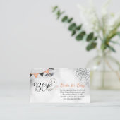 リトルブー幽霊秋ベビーシャワーブズベビー エンクロージャーカード (スタンド正面)