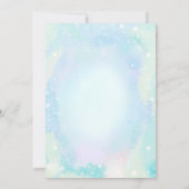 リトルブー男の赤ちゃんブルーベビーシャワー 招待状 (裏面)