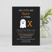 リトルブー秋ハロウィーン誕生日 招待状 (スタンド正面)