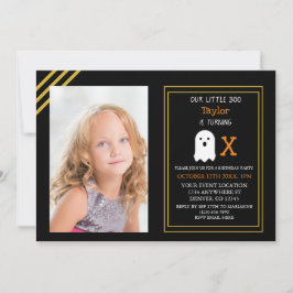 リトルブー秋ハロウィーン誕生日 招待状