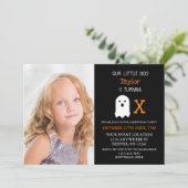 リトルブー秋ハロウィーン誕生日 招待状 (スタンド正面)