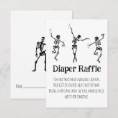 リトルブー踊るスケルトンのおむつ抽選会用カード エンクロージャーカード (正面/裏面)