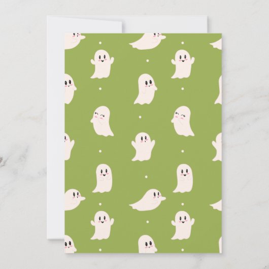 リトルブー2nd誕生日ハローウィンパーティ招待状 招待状 (裏面)