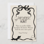 リトルブー おしゃぶりハント ベビーシャワーゲーム 招待状 (正面)