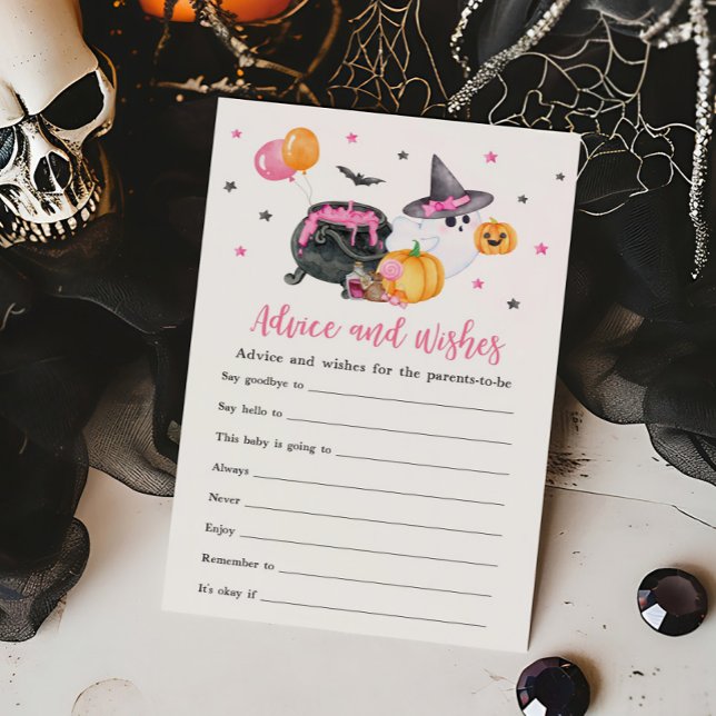 リトルブー おばけ アドバイス＆ウィッシュ ゲーム (Ghost Halloween Baby Shower Advice and Wishes Game)
