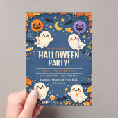 リトルブー かわいい お化け ハロウィンパーティー  アクリル招待状 (インサイチュ (ポータブル))