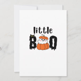 リトルブー かわいい ハロウィン かぼちゃ ネコ レトロスタイル シーズンカード