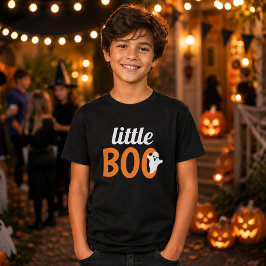 リトルブー オレンジ 黒 ハロウィン ファミリーマッチング Tシャツ
