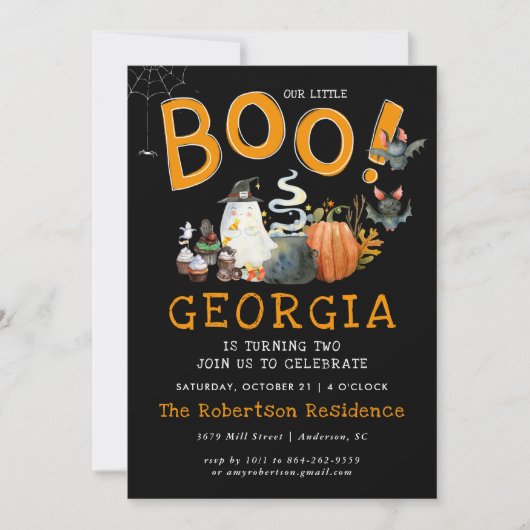 リトルブー | ゴースト ハロウィン バースデーパーティー (正面)