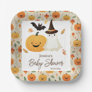リトルブー ハロウィンパターン ベビーシャワー ペーパープレート
