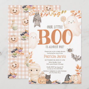 リトルブー ハロウィンベビーシャワー招待状 サンキューカード
