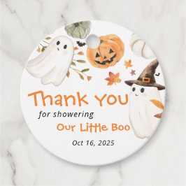 リトルブー ハロウィンベビーシャワー サンクユーギフト フェイバータグ
