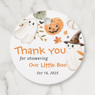 リトルブー ハロウィンベビーシャワー サンクユーギフト フェイバータグ