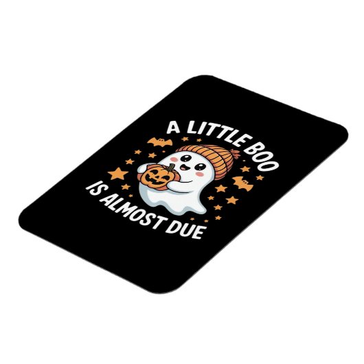 リトルブー ハロウィン出産予定日妊娠発表 マグネット (左側)