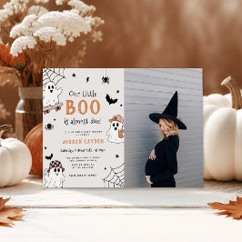 リトルブー ハロウィン おばけ ベビーシャワー 写真 招待状