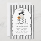 リトルブー ハロウィン おばけ ベビーシャワー 招待状 (正面)