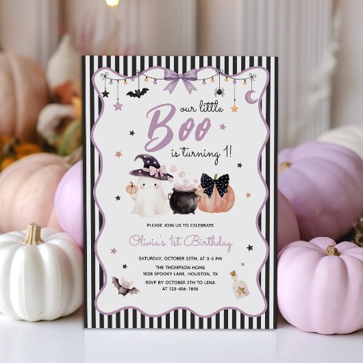 リトルブー ハロウィン おばけ 1歳の誕生日 招待状