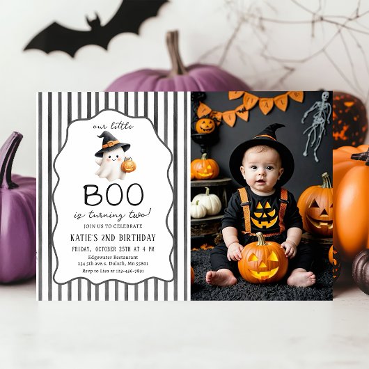 リトルブー ハロウィン おばけ 2歳の誕生日 招待状