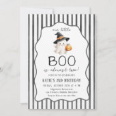 リトルブー ハロウィン おばけ 2歳の誕生日 招待状 (正面)