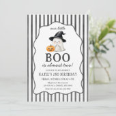 リトルブー ハロウィン おばけ 2歳の誕生日 招待状 (スタンド正面)