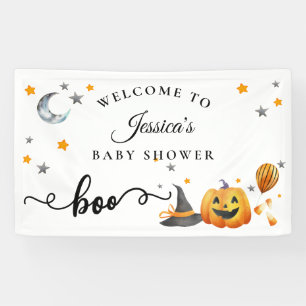 リトルブー ハロウィン かぼちゃ ベビーシャワー ウェルカム 横断幕