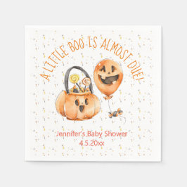 リトルブー ハロウィン ベイビーシャワー 水彩 ゴースト スタンダードカクテルナプキン