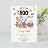 リトルブー ハロウィン ベイビーシャワー 間もなく開催 招待状 (スタンド正面)