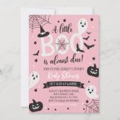 リトルブー ハロウィン ベイビーシャワー 間もなく開催 招待状 (正面)