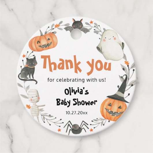 リトルブー ハロウィン ベビーシャワー 記念品 タグ (正面)