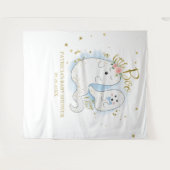 リトルブー ハロウィン 男の子 ベイビーシャワー 背景 タペストリー (正面(横))