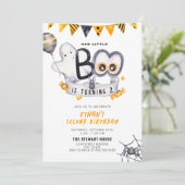リトルブー ハロウィン 2歳 誕生日 招待状 (スタンド正面)