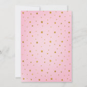 リトルブー ピンク ゴールド ゴースト パンプキン ベイビー シャワー 招待状 (裏面)