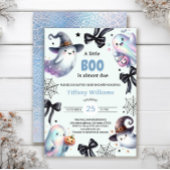 リトルブー ベイビーシャワー招待状 | かわいいおばけ 招待状