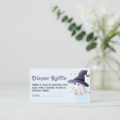 リトルブー 男の子 ベイビーシャワー おむつラッフルチケット エンクロージャーカード (スタンド正面)
