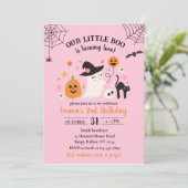 リトルブー 2歳の誕生日 ハロウィンパーティー 招待状 (スタンド正面)