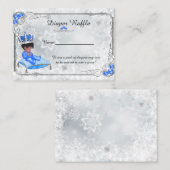 リトルプリンスおむつラッフルチケット、グレー凍ってい エンクロージャーカード (正面/裏面)