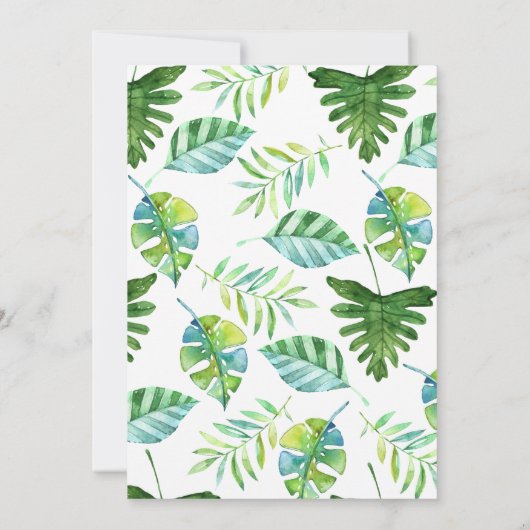 リトルプリンスエレファントベビーシャワーの招待 招待状 (裏面)