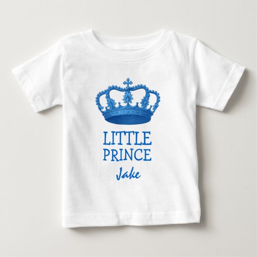 リトルプリンスクラウンV23A ベビーTシャツ (正面)