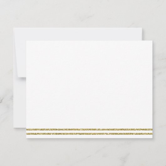 リトルプリンスサンキューカードブルーフェイクグリッター サンキューカード (裏面)