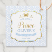 リトルプリンスブルーダマスク金ゴールドクラウンありがとう フェイバータグ (裏面)