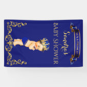 リトルプリンスブルー王室の金ゴールドクラウン 横断幕 (横)